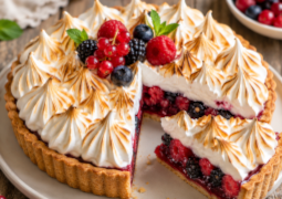 Tarte meringuée aux fruits rouges